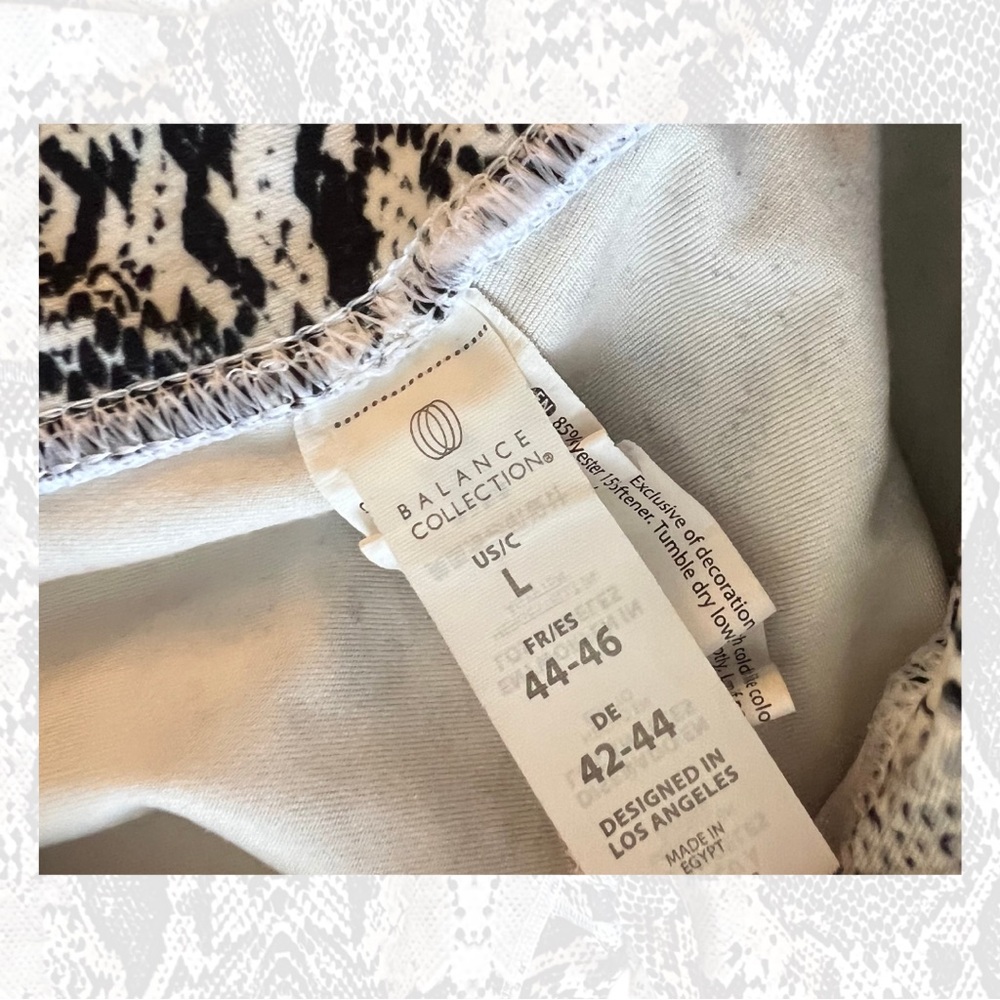 Balance Collection Snake Print Leggings, Size L - Picture 3 of 3